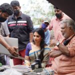 Nyla Usha Instagram - The Creator... The Legend🔥 Joshiy Sir♥️. . Sharing some moments I hold close to my heart. Thanks @itsnandhu93 for capturing these and all the stills from Paappan...running successfully in theatres now🙏🏼