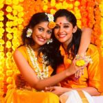 Nyla Usha Instagram - My cutie sweetie darlee siseee #shalugetshooked... #haldi💛 #greenwaterweddingmoviespic