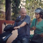 Nyla Usha Instagram – That’s Effymol from Diwanjimoola… She is worried about riding that scooter,(something she was always scared of doing) With her is the man who is showing off his grandprix skills…. Thankyou for giving me  the most beautiful Effymol and making me a part of your family… Happybday Anilettaa @anilrkmenon … #behindthescenes  #diwanjimoolagrandprix