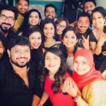 Nyla Usha Instagram - Wishing the rockstars couple @rjmithun @lakshmimenon89 ...many more years of partying together! Happy Ann guys!🤗🤗