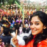 Nyla Usha Instagram - Kanthaaa.... Thrissur Pooram Kandeee... The light the sound the colors the elephants the decorations the joy the wait ... the biggest of all! (And don't forget to notice my looong looking finger) #thrissurpooram #pooramscenes