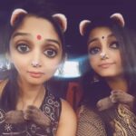 Nyla Usha Instagram – Hahahah… nimmu and me 
Wish we could live in the Snapchat filter forever … @rjnimmy 😘😘😘