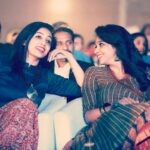 Nyla Usha Instagram – Sometimes we forget where we are, who is looking at us, how we are supposed to act… Best friends always have so much to gossip😜 #bffgoals👭 #throwback #caughtcandid📷