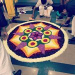 Nyla Usha Instagram - Some of the most beautiful things in the world are made together... Onam starts #mazhavilpookalam
