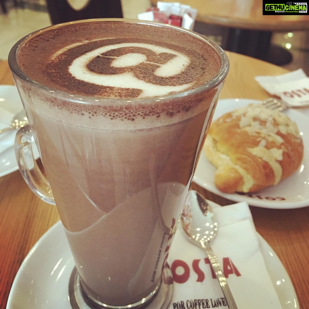 Nyla Usha Instagram - English Breakfast #costahotchocolates