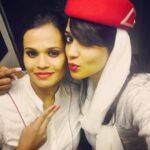 Nyla Usha Instagram - My old mad frend ... Sainu... U haven't changed a bit.. Love u 😘😘😘