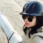 Nyla Usha Instagram – My lil horse must think it queer… #horsebackriding  #equestrianclub