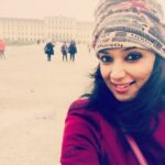 Nyla Usha Instagram – Freezing Vienna 
On the backdrop schonbrunn