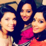 Nyla Usha Instagram – We 3…. Bound together like a well draped Saree….
