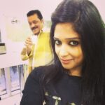 Nyla Usha Instagram - Photo bombed #sureshgopi #hitfm967