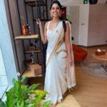 Nyla Usha Instagram – Went to work like this today…
And everyone wished me Happy Onam.
Vishu needs more marketing I say😀 Dubai, United Arab Emiratesدبي