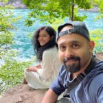 Parvathy Instagram - Avec brother dearest ⭐️Morning hikes to get capture some magical moments! Last slide: Me after my brother tells me about rocks that are called Canadian Shield😂 #niagarafalls Niagara Falls, Ontario