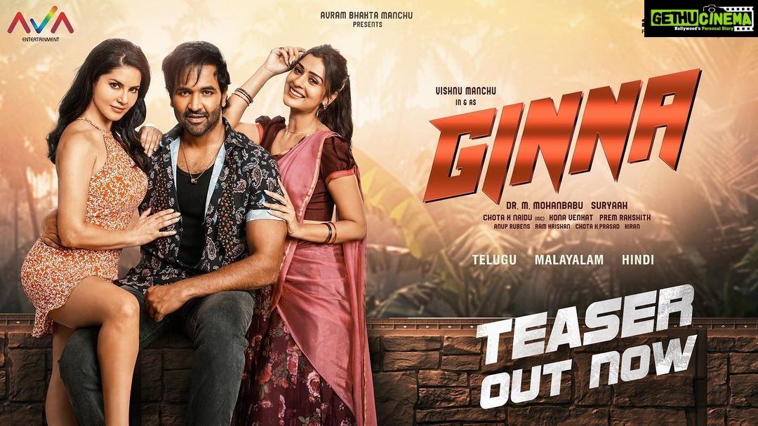 Payal Rajput Instagram - We are ready, are you? Bringing you action, drama & entertainment; the #Ginna style π― #GinnaTeaser, out now Link in bio ππΌππΌππΌ @vishnumanchu @sunnyleone @konavenkat @anuprubensmusic @eeshaan_suryaah @premrakshith_choreographer #ChotaKNaidu @suniltollywood @ganeshacharyaa @prabhudevaofficial @avaentofficial @24framesfactory