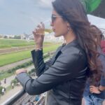 Payal Rajput Instagram - Let’s saddle up 🐎 Well ,I had an ace time .The excitement of the audience and the grandeur of majestic horses are things we love @race2winofficial . Thanks @lakshmimanchu for the invitation. Love & power to you ♥️ #race2win #horseracing #responsiblegaming