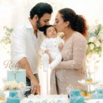 Pearle Maaney Instagram – Our precious Reign baby’s baptism.😍🎉🎉 @rachel_maaney & @rubenbijy 
.
Pearle’s outfit : @ethereal.kochi