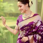 Pragya Jaiswal Instagram - Life isn’t perfect, but your sarees can be 💜💜 For the opening of #KanchipuramNarayaniSilks in Hyderabad: Saree @kanchipuramnarayanisilks Jewellery @southindia_jewellers Stylist @neeraja.kona Asst stylist @manogna_gollapudi Makeup @makeupbymadhushreeganapathy Hair @venkymakeupstudio Photographer @pranav.foto