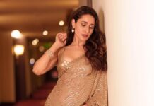 Pragya Jaiswal Instagram - Saree not sorry ✨🌟 Glammed up for @siimawards in : Outfit @sawangandhiofficial Jewellery @anmoljewellers Clutch @quirkytalesbyrima Styled by @anshikaav Team @roshiijain @tanishaas_ Makeup @makeupbymadhushreeganapathy Hair & saree draping @makeup_by_reshmabopanna Pictures @arunkummar_portraits