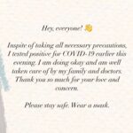Prajakta Koli Instagram - Please stay safe. Wear a mask. Take care of your people and yourself.