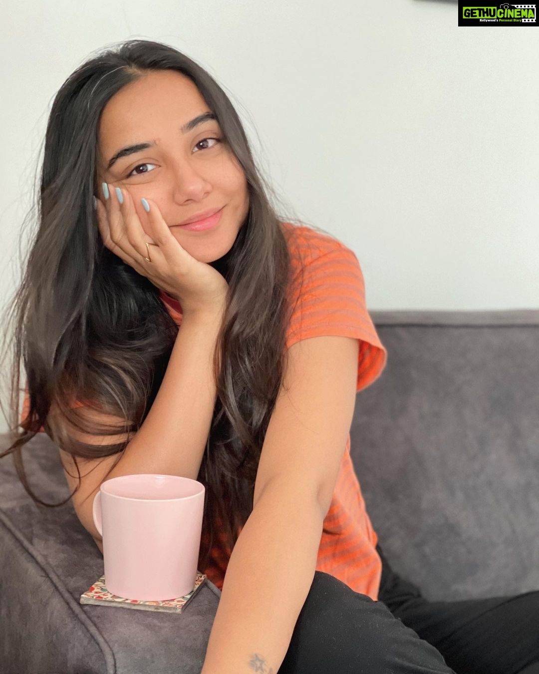 Prajakta Koli Instagram - An explicit @iamcardib song was the first thought in my head this morning. What was your first thought? ☕️