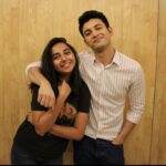 Prajakta Koli Instagram - When Dimple met Rishi. For the very first time. ♥️ This was the first picture @rohitsaraf10 and I took right after our first audition together. Little did we know that a year later we would be living this show so dearly through each and every one of you who’s loved it as much as we did. Thank you. #30DaysMismatched ♥️ We love you @panchamighavri !! ♥️ Thank you for this picture!