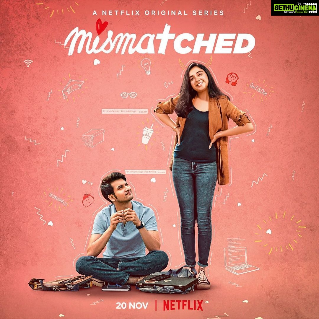 Prajakta Koli Instagram - MISMATCHED Releases on 20th November!!! Trailer out now! Click the link in my bio! ♥️ It’s here!!!!!🥳 @netflix_in @rsvpmovies @akvarious @nipundharmadhikari @sanayairanizohrabi @gazaldhaliwal @rohitsaraf10 @taarukraina @vihaansamat @kritikabharadwaj95 @devyani.shorey @muskkaanjaferi @abhinavsharma5 ♥️