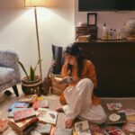 Prajakta Koli Instagram - Day 10 of #SelfQuarantine : I have a habit of marking every line, every page that moves me in every book that I read. Sat down and re-read all those lines and pages today. ♥️📚 #Hmm