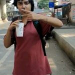 Prajakta Koli Instagram – Montu got papped on the streets of Mumbai! #Fame