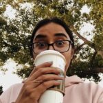 Prajakta Koli Instagram - “One cafe latte please, thank you.” “Sure, what’s your name?” “PK” “One cafe latte for Becky!!” “Ok thank you.” #MostlyBecky Los Angeles, California