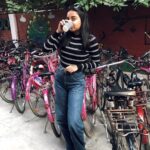 Prajakta Koli Instagram - You know you’re at a girls’s school when the bikes are all colours pinky and the loos aren’t stinky! #IAmAPoet