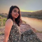 Prajakta Koli Instagram - 📷- @rohitsaraf10 🌻 #Sunset Kaylana Lake