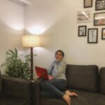 Prajakta Koli Instagram - I now exclusively have a spot in my living room where I would like to spend the rest of my life reading, having chai and working. ♥️ #Eeeeeeeep