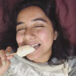Prajakta Koli Instagram – Eating kulfi in bed. #Sunday