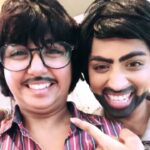 Prajakta Koli Instagram – Selfie with brother. #KayMhanta hello @iimanjeetii brother. How is daughter @iisuperwomanii ?