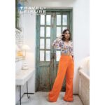 Prajakta Koli Instagram - Orange you going to double tap frenn? .. Makeup and hair by @mansimao @hairsprayandtheartist Styled by @shreejarajgopal 📷- @gorkeypatwal For @travelandleisureindia