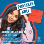 Prajakta Koli Instagram - Every conversation around Gender Equality is very very VERY close to my heart. Thank you @theglobalgoals and Dubai Expo 2020 for making me a part of this! THIS is why I love my job! Good morning!♥️