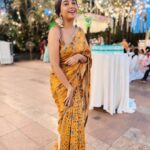 Prajakta Koli Instagram - ✨💛 .. .. Styled by @sakshi312 Saree by @drishtizahabia Jewellery by @azotiique