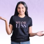 Prajakta Koli Instagram - World Mental Health Day has always been an anchor for so many conversations between you and me. This year I wanted to stamp it with a word that has meant SO MUCH to me and given me so much strength and confidence. Introducing the new Shameless T-shirts!! NOW LIVE on the MostlySane merch page! LINK IN BIO! 💜