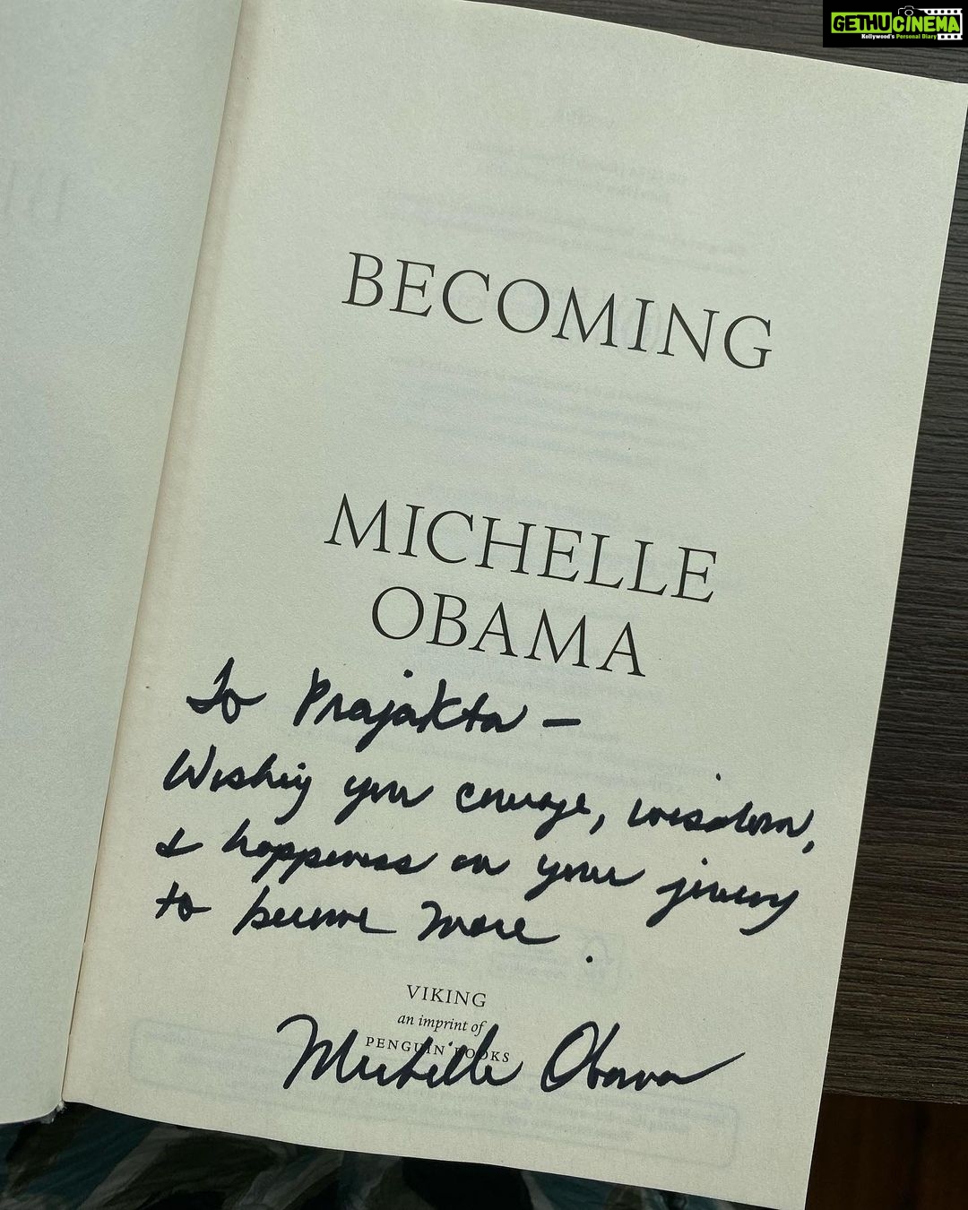 Prajakta Koli Instagram - Got a special delivery all the way from Washington this morning. OMG. 😭♥️ Thank you @michelleobama @youtube !!!