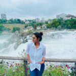 Priya Bhavani Shankar Instagram - How small we feel in the presence of the great forces of Nature Rheinfall