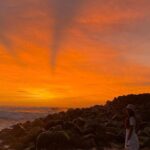 Priya Varrier Instagram – Ivory and orange hues..🌅 Varkala