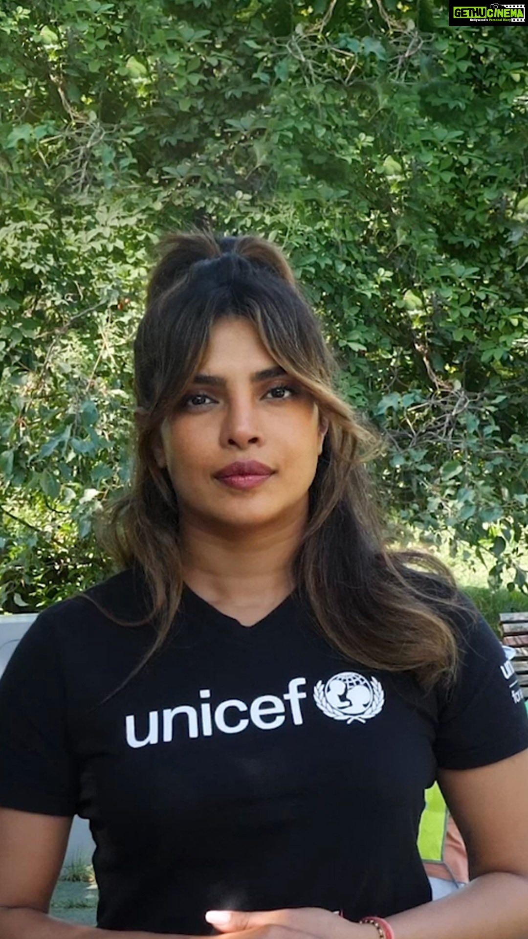 Priyanka Chopra Instagram - While visiting @unicef projects in Poland, I saw with my own eyes the transformative impact of learning and play on children. How much a simple game, a new friendship or a caring teacher can envelop a child with a sense of relief and normality after leaving everything behind in the horror and chaos of war. With less than two weeks to the start of the school year, children must be given every opportunity to continue their learning – whether that means a return to classrooms where it is safe, through online learning, or a combination. In Ukraine and across the world, attacks on schools must stop.