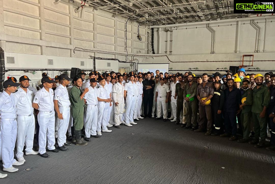 R. Madhavan Instagram - INS Vikrant Visit . My utmost gratitude and Thank you for this very special honor. Such a privilege to be invited by the #indiannavy on the indigenously built aircraft carrier soon to be commissioned. -Interacted with the men and Officers of IAC Vikrant -First Indigenously built AircraftCarrier -#Atmanirbhar Bharat #Engineeringmarvel @DefencePROkochi and @IndiannavyMedia
