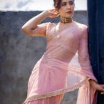 Raashi Khanna Instagram - You are only here for a short visit, be sure to smell the flowers along the way! 🌸🌸 #promotions #sardar Outfit @kavithaguttaofficial Jewels @jaipurgems Styled by @nithishasriram Makeup @kalyaninayakmakeupandhair Hair @akshatahonawar Photographed by @arunprasath_photography