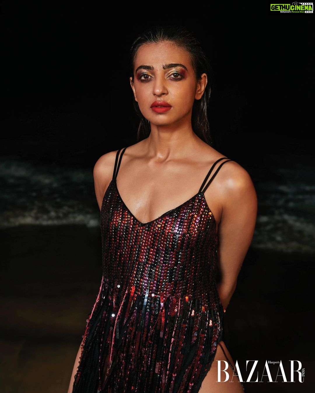 Radhika Apte Instagram - @bazaarindia in @manishmalhotra05 ♥️♥️