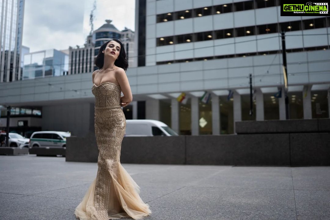 Radhika Madan Instagram - Little Shine and Wine💫 Toronto International Film Festival 2022 @tiff_net #KaccheyLimbu ------------------------------------------------------ Gown: @Shantanunikhil Styling @amandeepkaur87 DP : @akshaymoncy Managed By : @aanchaltalreja