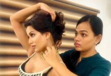 Raiza Wilson Instagram - Working with @ramya_mua is always mad fun ♥️🕺🏼 with great results 🫶🏼 #behindthescenes @basement._studios