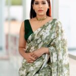 Rashmi Gautam Instagram - #RashmiGautam P.c 📸📸📸 @ekorphotography #rashmigautam #linensarees #sareenotsorry #floralsaree #actorslife #bloom