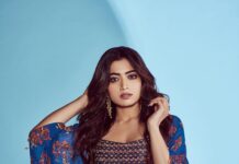 Rashmika Mandanna Instagram - A lil bit of flow and a lil bit of sass ✨💙 #Goodbye