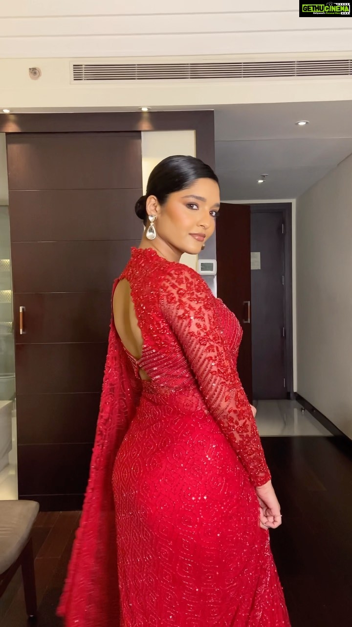 Ritika Singh Instagram - Forever✨That Girl ✨ @siimawards ready ♥️ Outfit : @studio149 Styling : @theresa.shalini Makeup : @snehamnj Hair : @hair_by_naemat Earrings : @rimliboutique