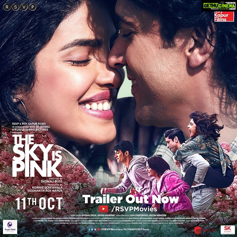 Rohit Suresh Saraf Instagram - We are sassy, goofy, and everything in love! Ready to add a little shade of pink, what's your shade of love? . Meanwhile, presenting #TheSkyIsPink trailer: Link In Bio!!!!! ♥️ . . @priyankachopra @faroutakhtar @zairawasim_ @rohitsaraf10 @shonalibose_ #RonnieScrewvala @rsvpmovies #SiddharthRoyKapur @roykapurfilms @ipritamofficial @purplepebblepictures #skglobal